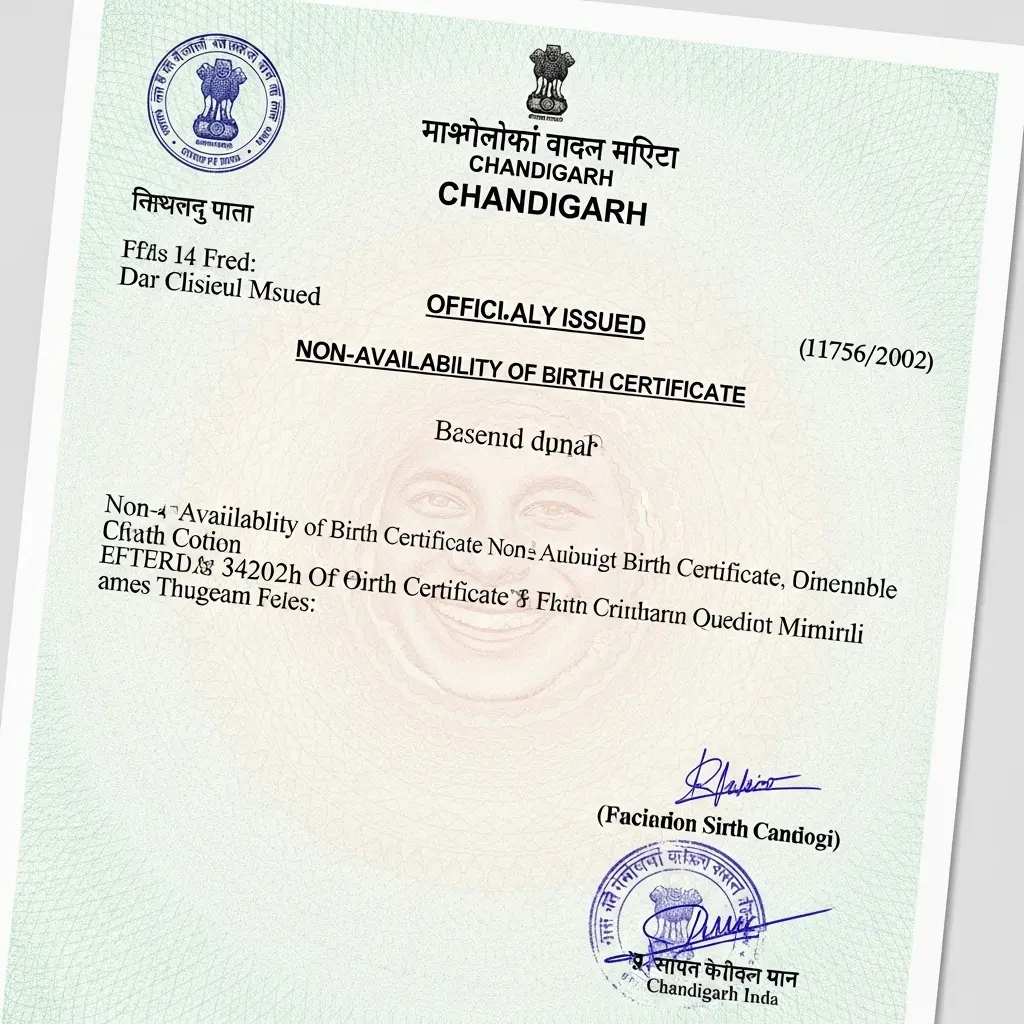 Non-availability of Birth Certificate (NABC) document from Chandigarh, Kanpur, Chennai